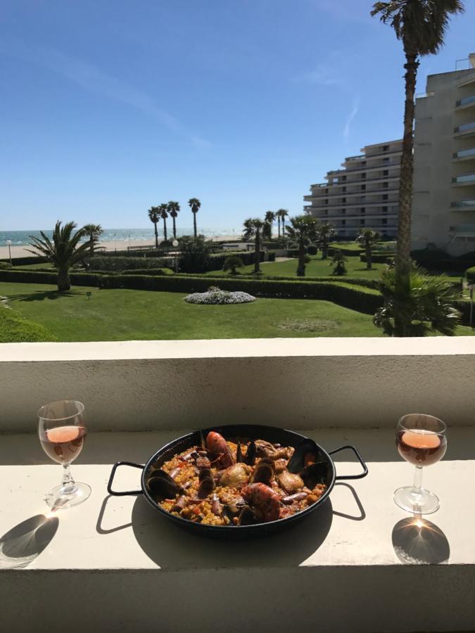 Apartament T2 Vue Mer, Plage A 50M, Avec Garage Prive. Canet-en-Roussillon Zewnętrze zdjęcie